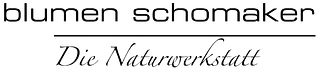 Logo blumen schomaker Die Naturwerkstatt in schwarz